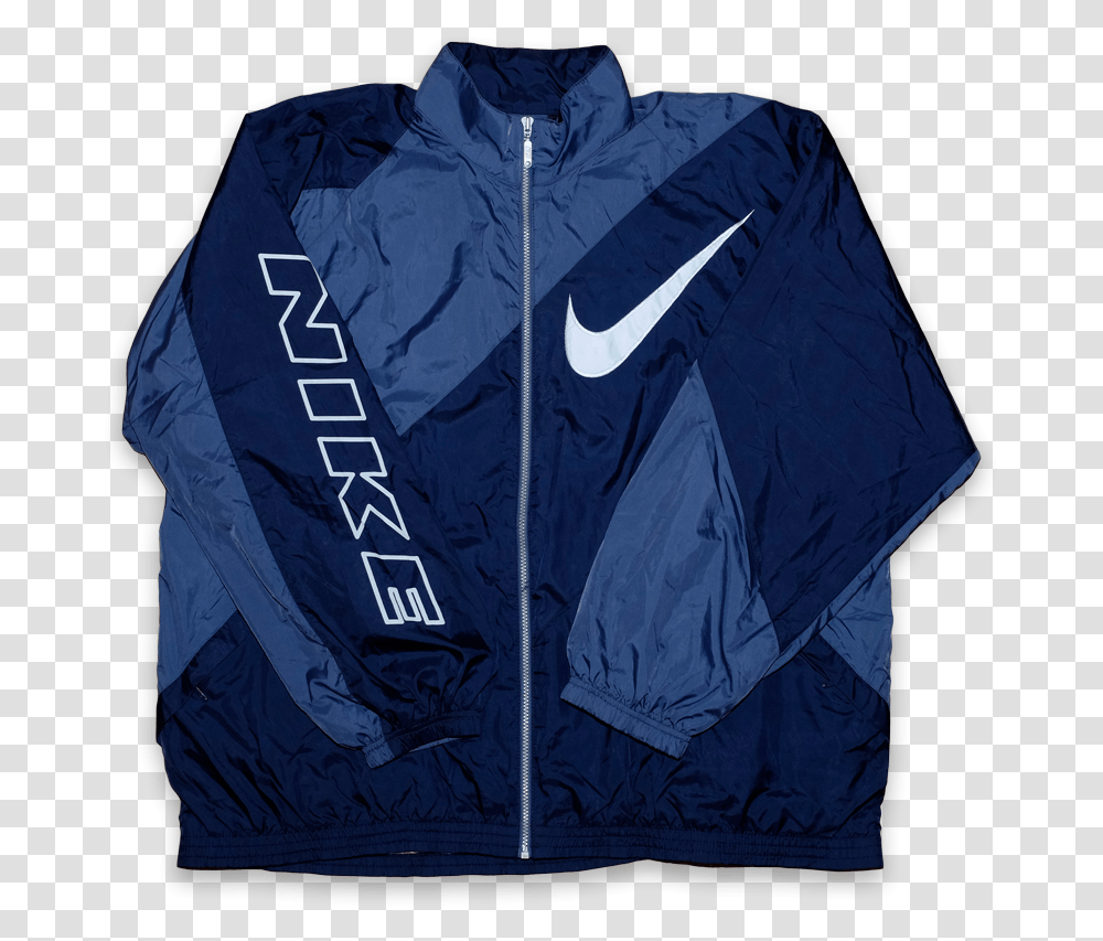 Vintage Nike Logo Jacket Xxl Zipper, Clothing, Apparel, Coat, Tent Transparent Png