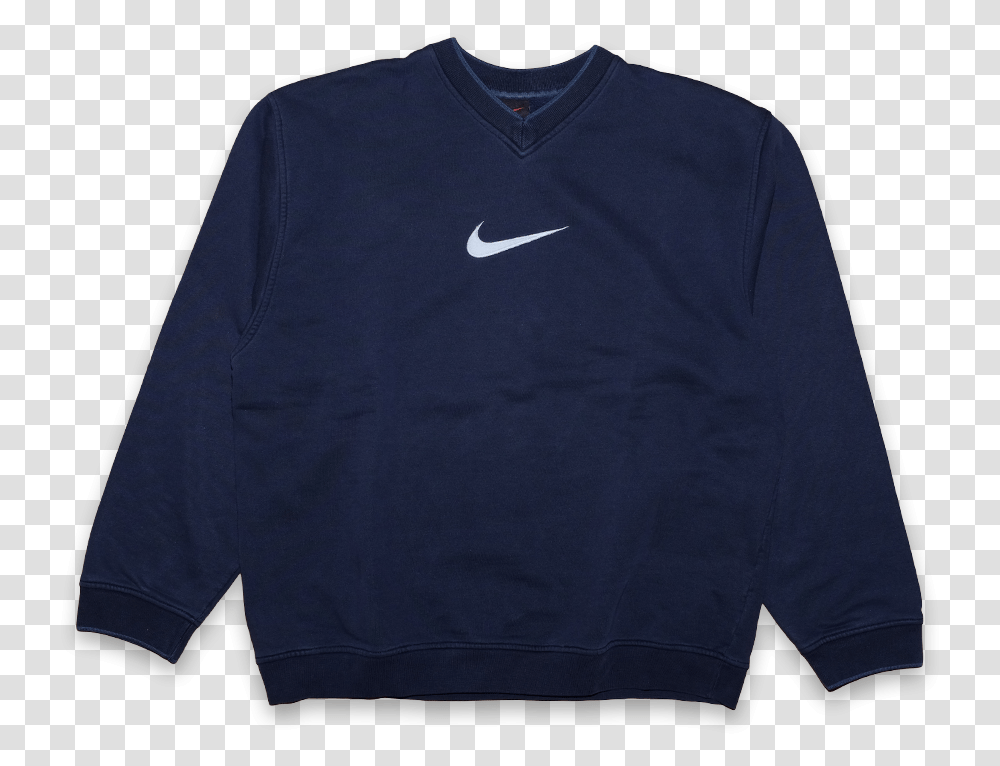 Vintage Nike Swoosh Logo Sweatshirt, Clothing, Apparel, Sleeve, Sweater Transparent Png