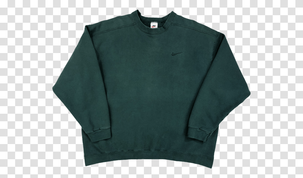 Vintage Nike Tonal Swoosh Crewneck Sweatshirt Dark Sweater, Apparel, Sleeve, Long Sleeve Transparent Png