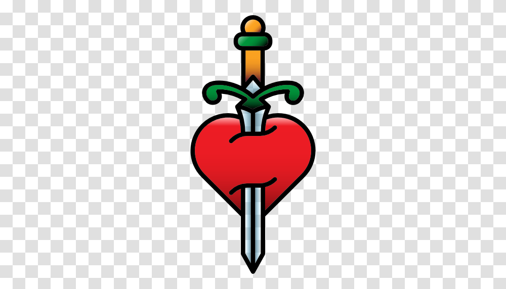 Vintage Old School Heart Tattoo Hipster Icon, Plant, Dynamite, Bomb, Weapon Transparent Png