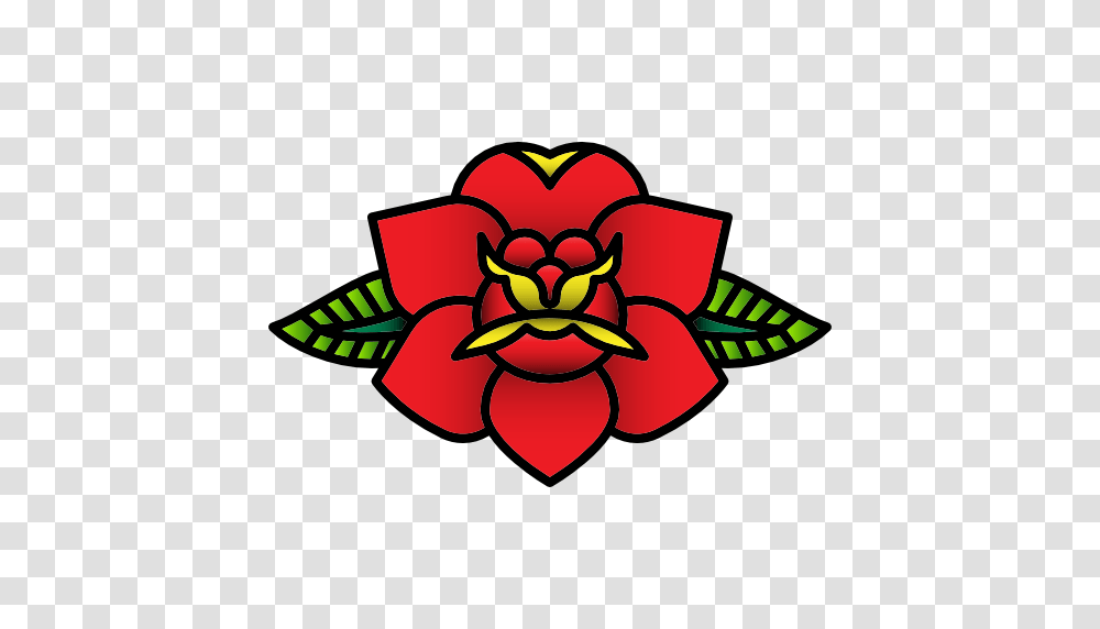Vintage Old School Tattoo Rose Nature Hipster Icon, Origami, Paper Transparent Png