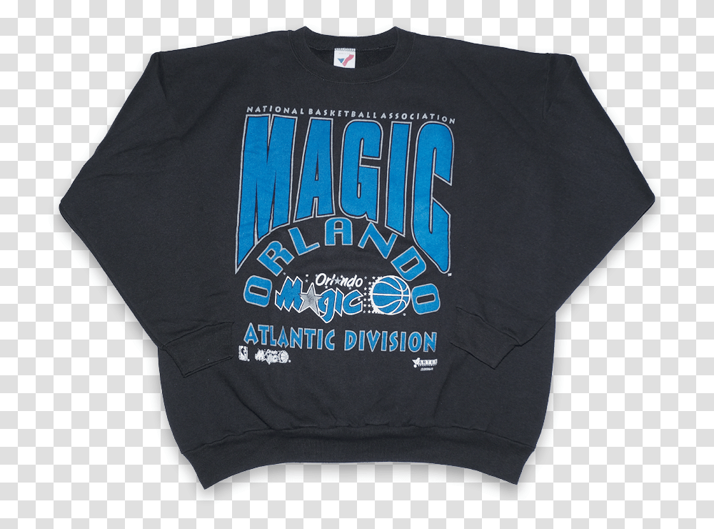 Vintage Orlando Magic Sweater Xlarge Active Shirt, Clothing, Apparel, Sweatshirt, Sleeve Transparent Png
