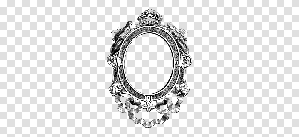 Vintage Ornate Frame, Mirror, Wristwatch, Ring, Jewelry Transparent Png