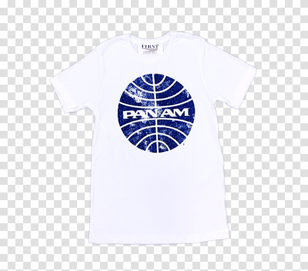 Vintage Pan Am Globe Logo T New Pan Am Logo, Clothing, Apparel, T-Shirt, Person Transparent Png