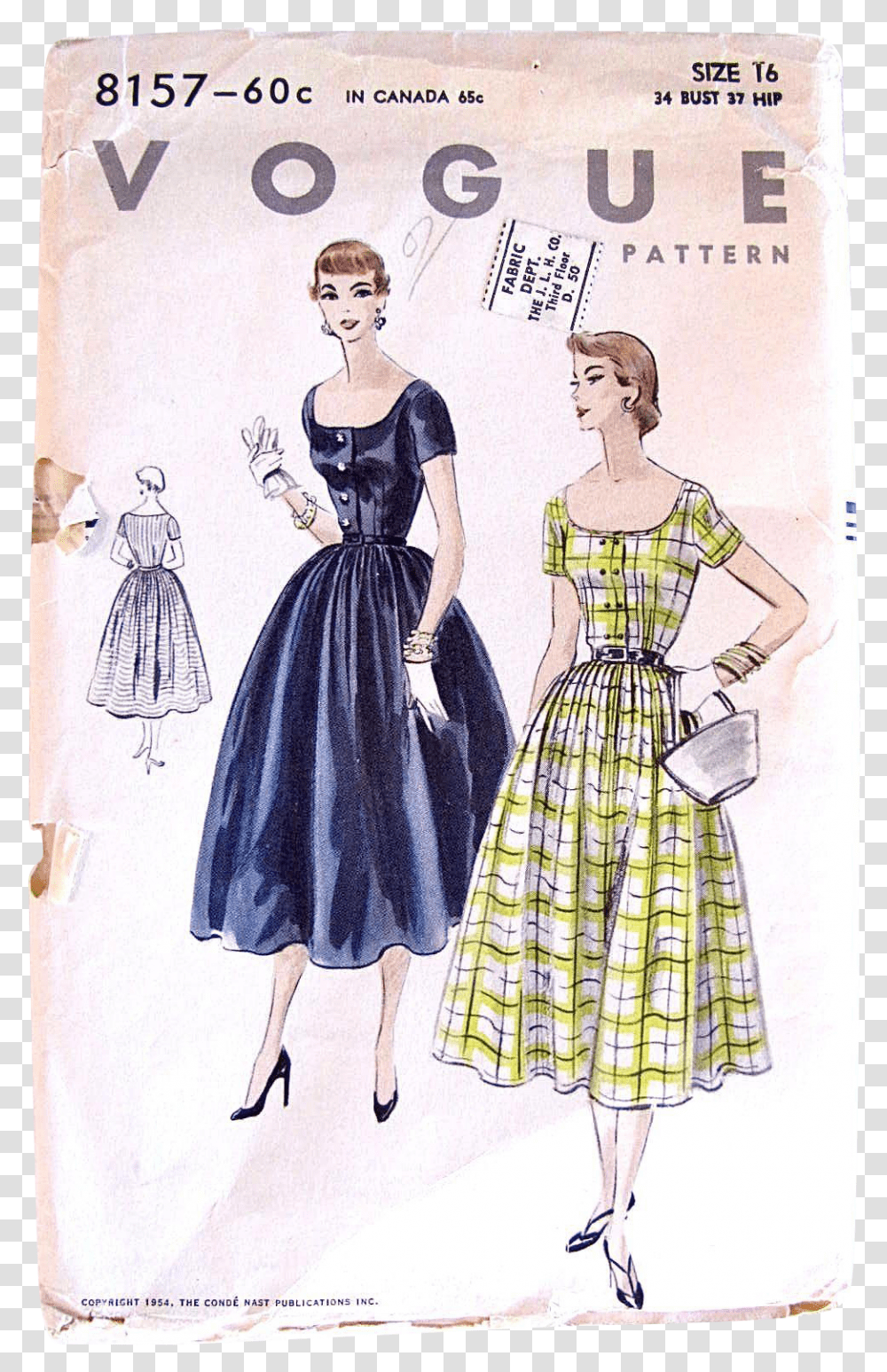 Vintage Pattern, Female, Person, Dress Transparent Png