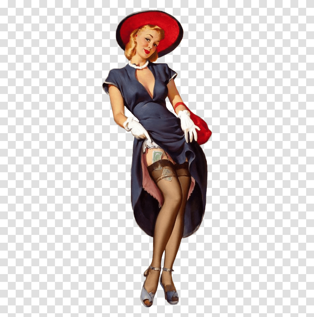 Vintage People & Clipart Free Download Ywd Woman Pin Up, Costume, Skin, Person, Arm Transparent Png