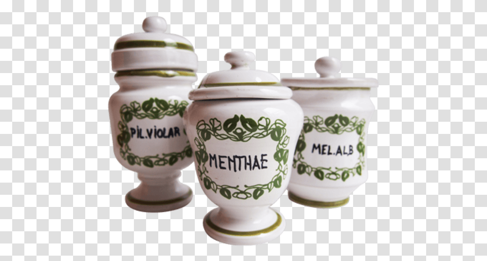 Vintage Pharmacy Pots Ceramic, Porcelain, Pottery, Jar Transparent Png