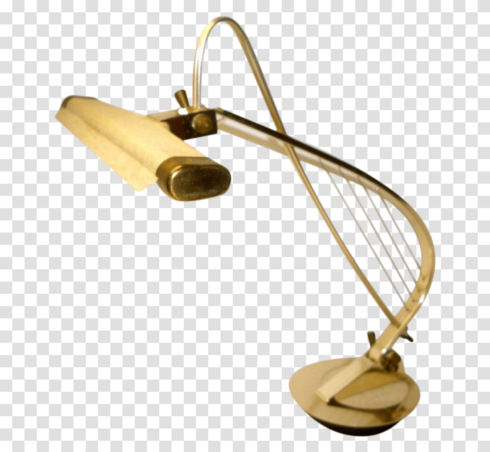 Vintage Piano Harp Brass Lamp Cannon Co, Shower Faucet, Bronze, Lampshade, Trombone Transparent Png