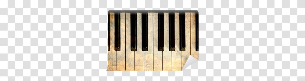 Vintage Piano Keys Wall Mural Pixers Musical Keyboard, Gate, Leisure Activities, Electronics, Musical Instrument Transparent Png