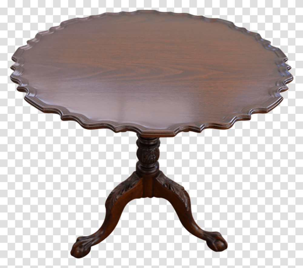 Vintage Pie Crust Swivel Tea Table Front End Table, Furniture, Coffee Table, Lamp, Tabletop Transparent Png