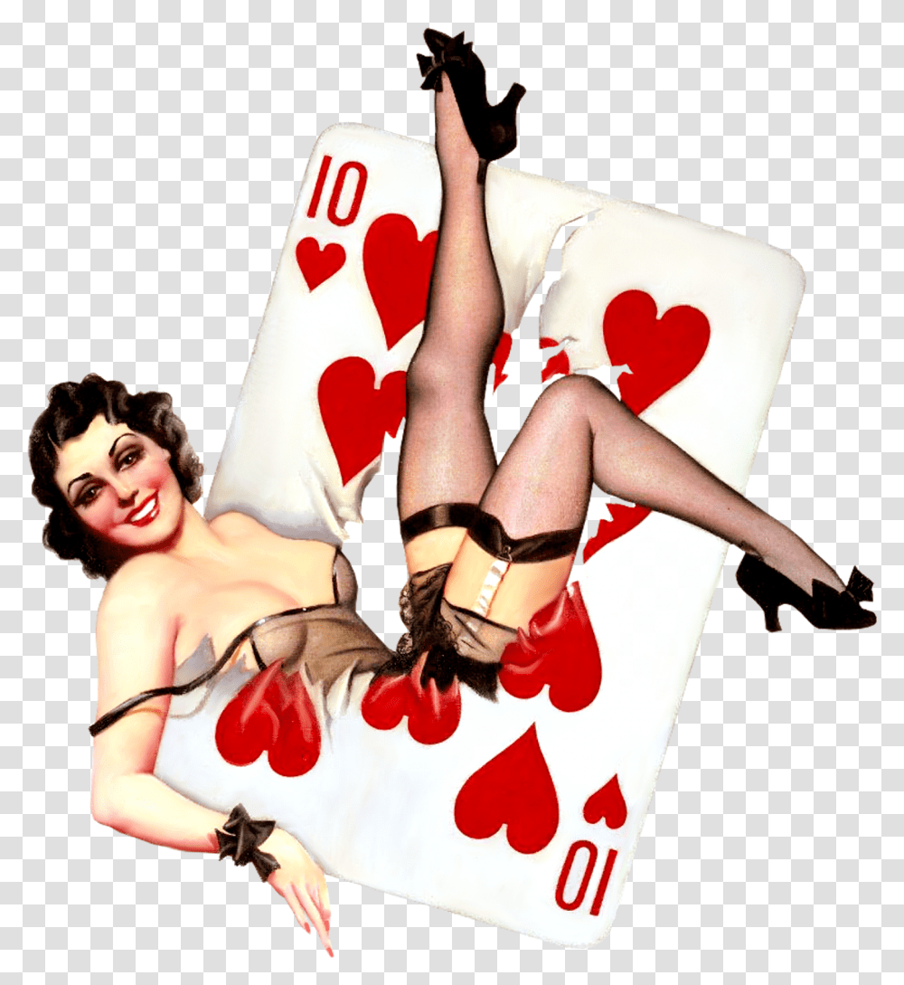 Vintage Pin Up Girl, Person, Performer, Leisure Activities, Hand Transparent Png