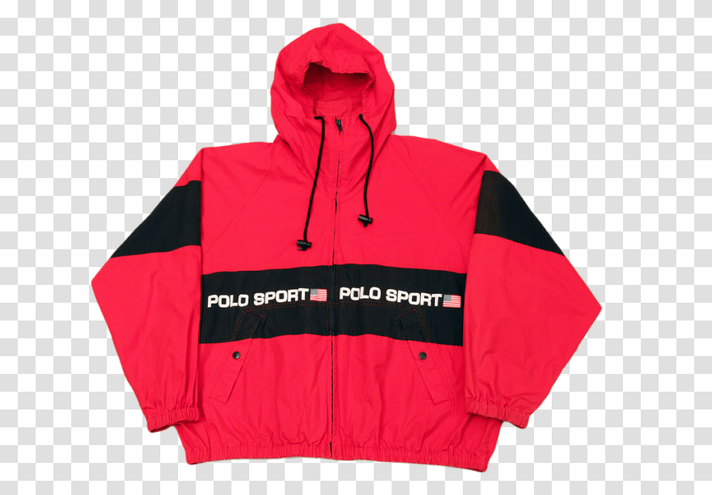 Vintage Polo Sport Ralph Lauren Jacket, Apparel, Coat, Sweatshirt Transparent Png