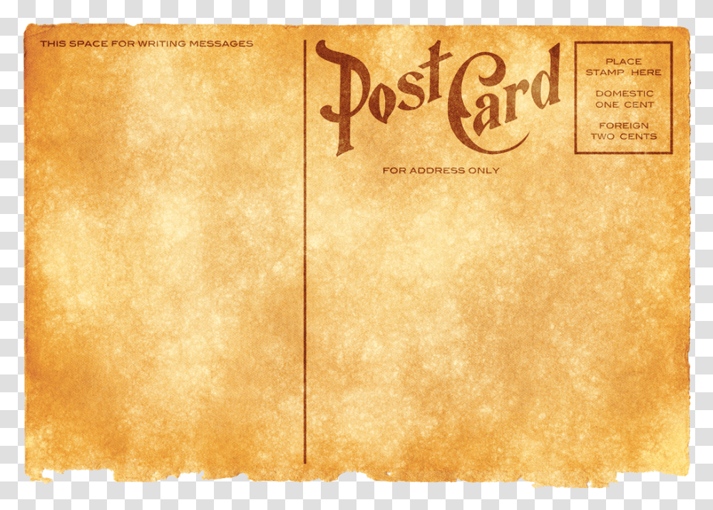 Vintage Postcard Post Card, Book, Envelope, Mail, Rug Transparent Png