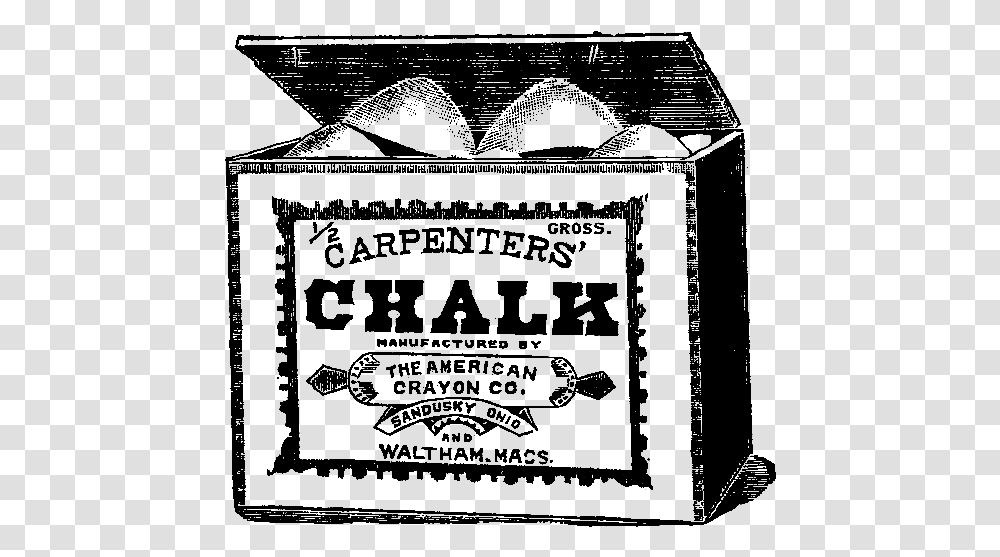 Vintage Products Illustration Black And White Chalk Box, Outdoors, Nature, Outer Space, Astronomy Transparent Png