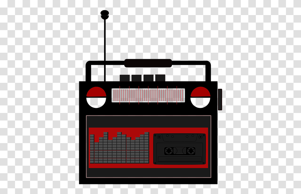 Vintage Radio Tape Music Radio Clipart, Electronics, Cassette, Tape Player Transparent Png