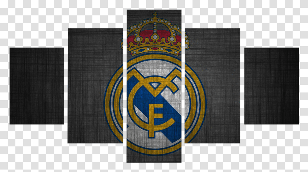 Vintage Real Madrid FlagClass 30cm By 60cm Frame, Logo, Trademark, Emblem Transparent Png