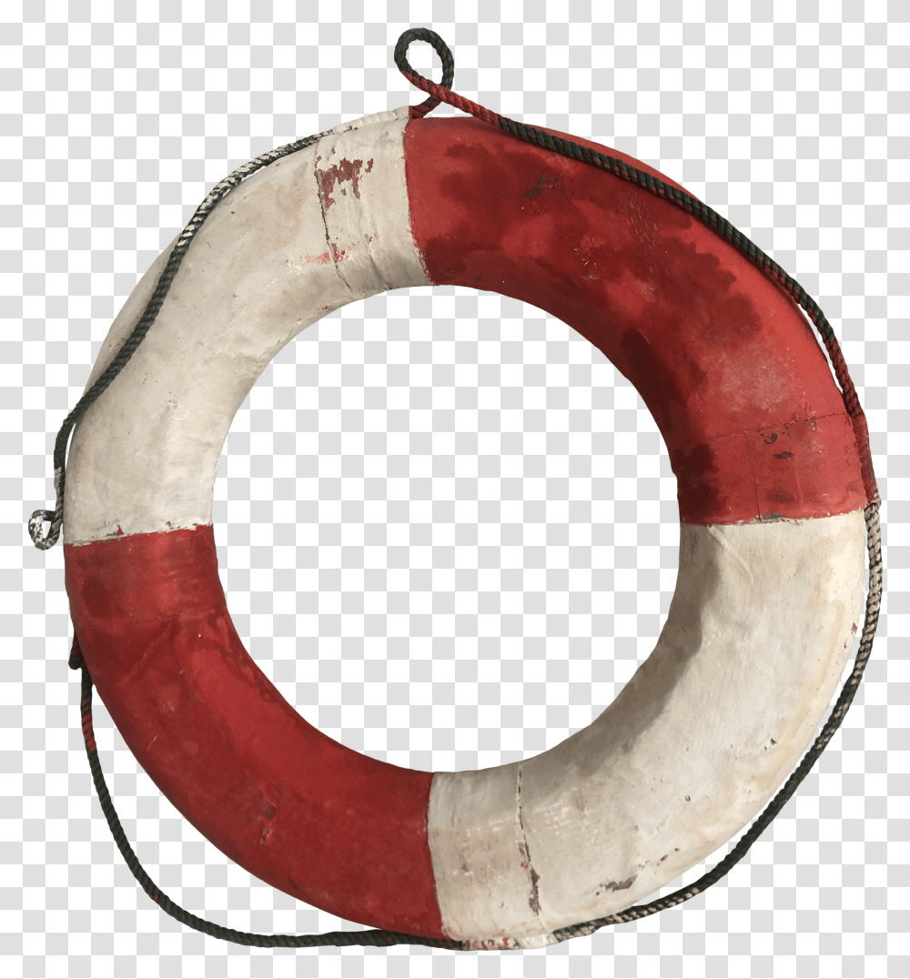 Vintage Red And White Life Preserver Wall Decor Solid Transparent Png