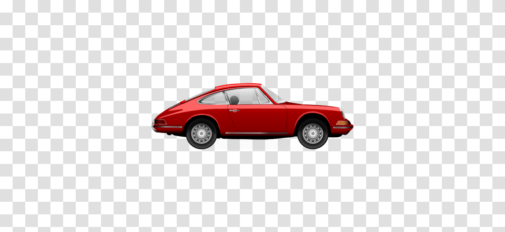 Vintage Red Porsche, Wheel, Machine, Tire, Sports Car Transparent Png