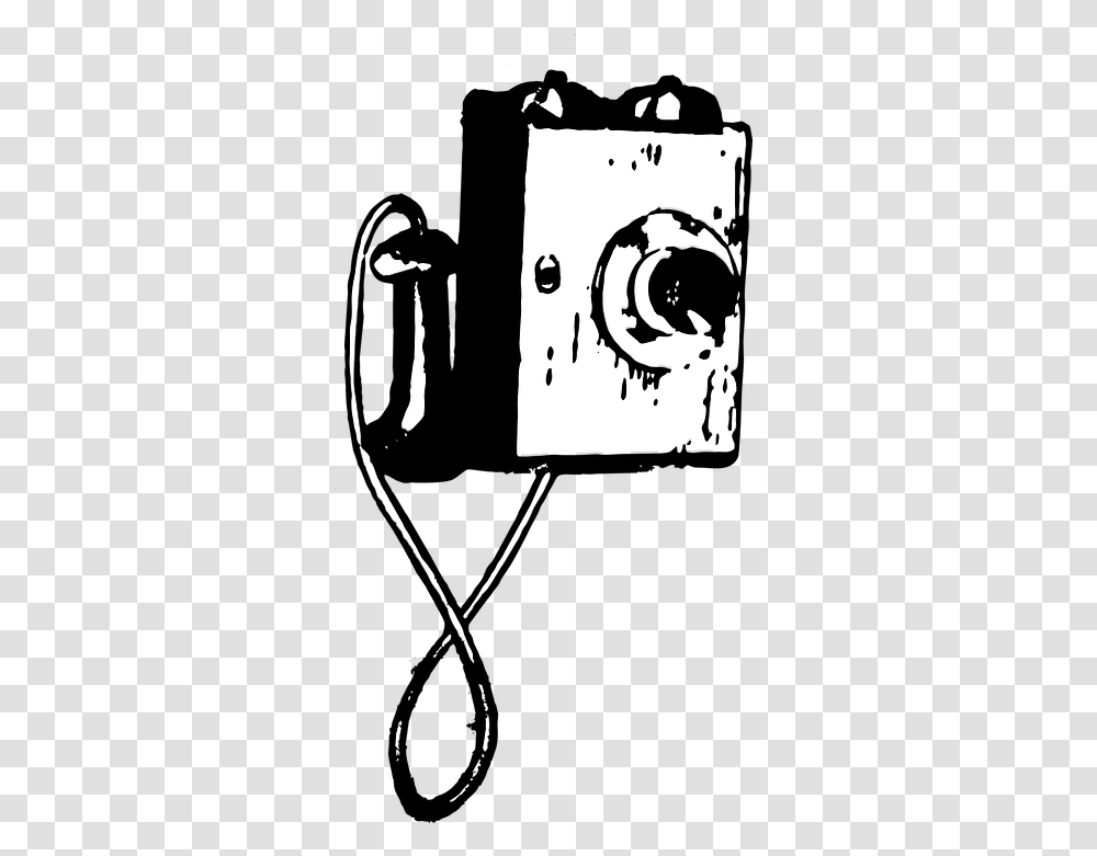 Vintage Retro Phone Free Vector Graphic On Pixabay Telefono Retro, Stencil, Silhouette, Photography Transparent Png