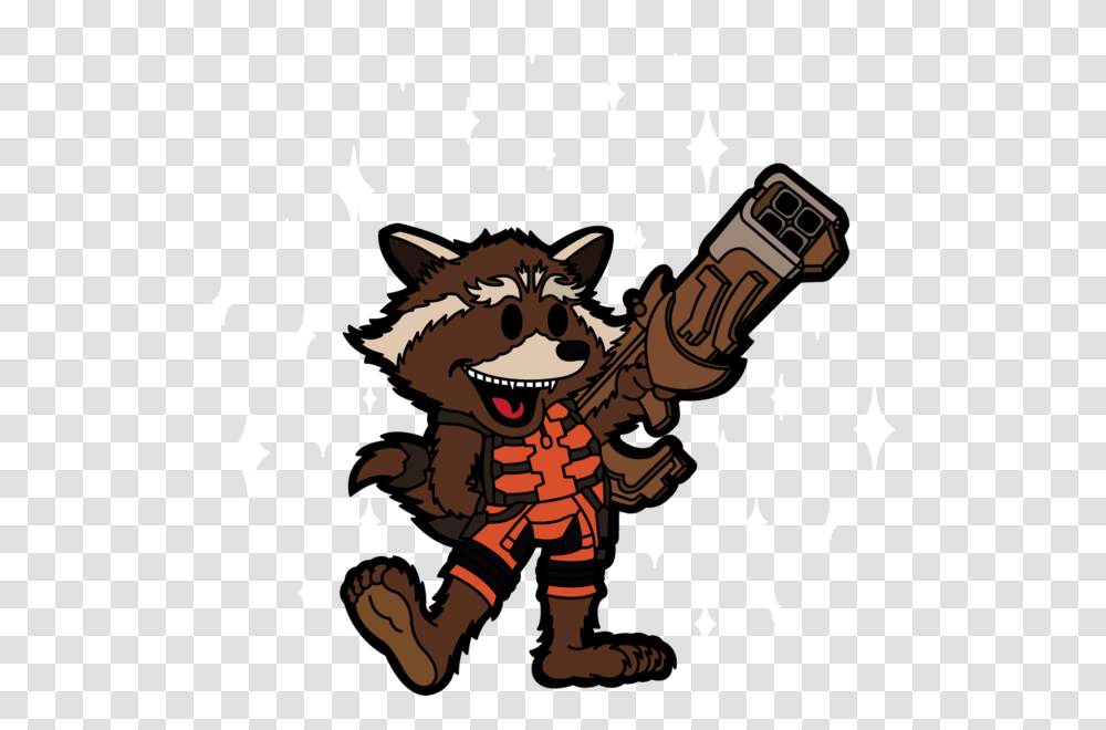 Vintage Rocket Raccoon Cartoon, Person, Human, Pirate, Emblem Transparent Png