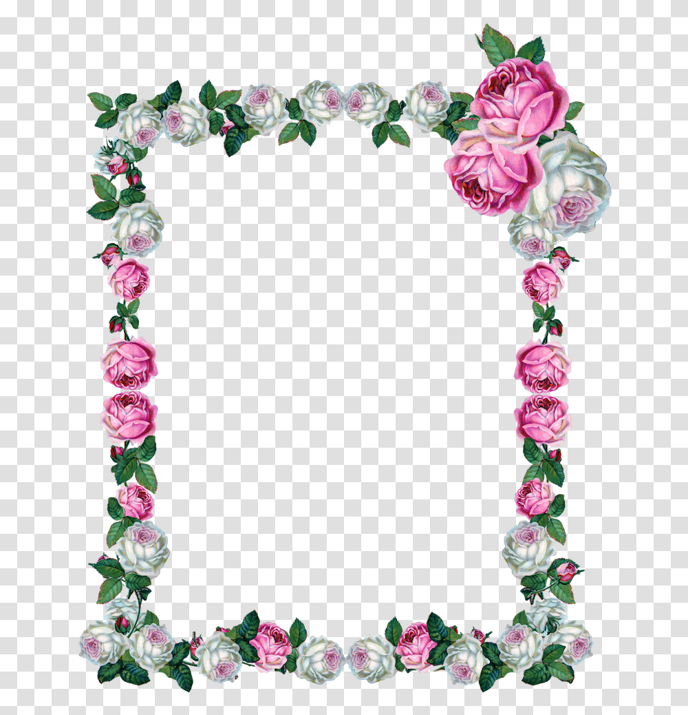 Vintage Rosen Rahmen, Floral Design, Pattern Transparent Png