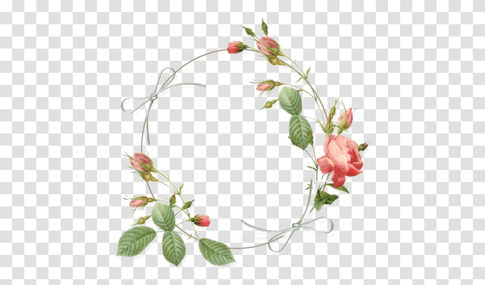 Vintage Round Floral Frame Image Mart Vintage Flower Circle, Floral Design, Pattern, Graphics, Plant Transparent Png