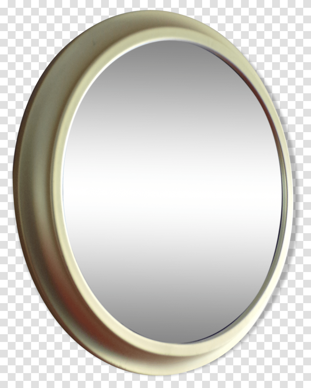 Vintage Round Mirror Frame Gold Metal 44 Cm Selency Circle, Oval, Fisheye Transparent Png