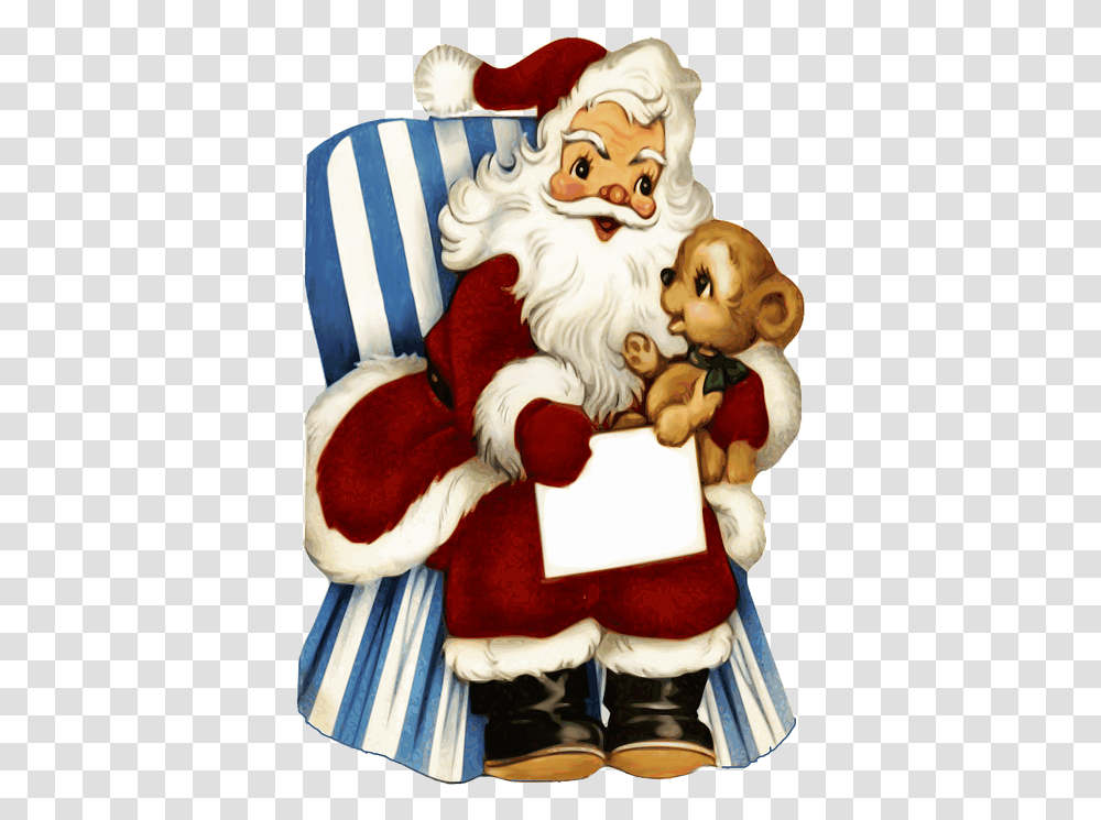 Vintage Santa Claus Christmas Vintage Dog, Furniture, Christmas Stocking, Gift, Car Seat Transparent Png