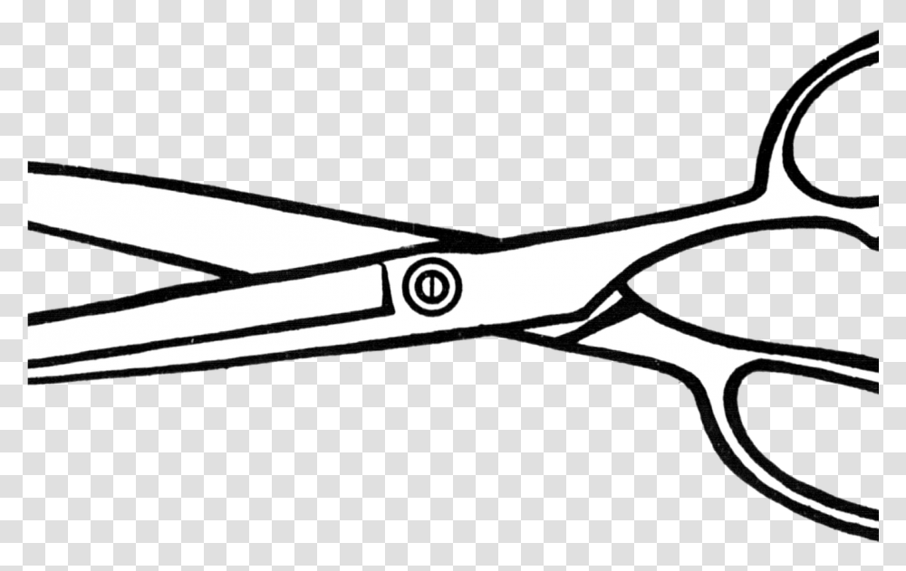 Vintage Scissor Black And White, Weapon, Weaponry, Blade, Scissors Transparent Png