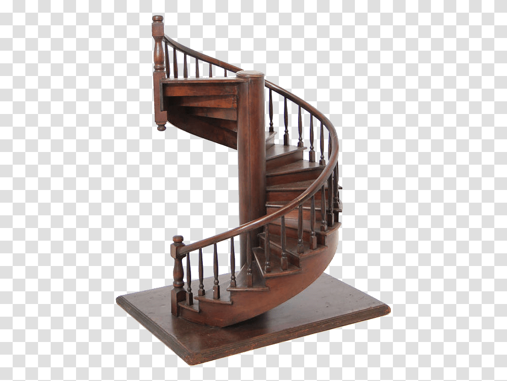 Vintage Spiral Staircase Ad, Crib, Furniture, Handrail, Banister Transparent Png