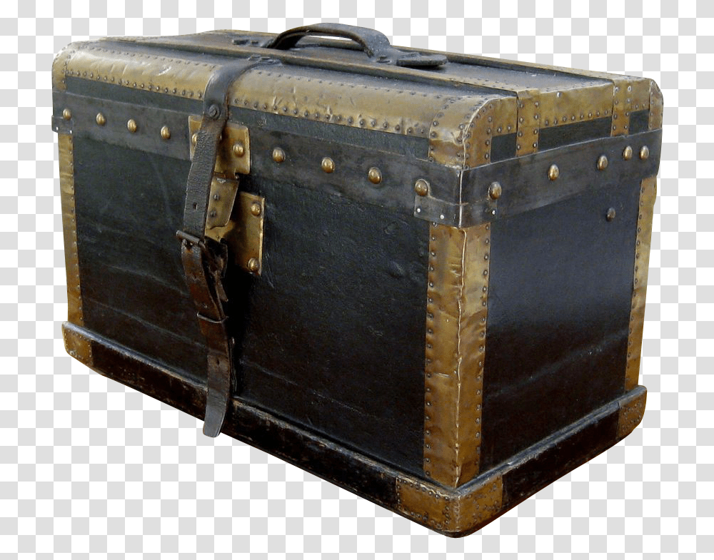 Vintage Steamer Trunk, Luggage, Suitcase, Treasure Transparent Png