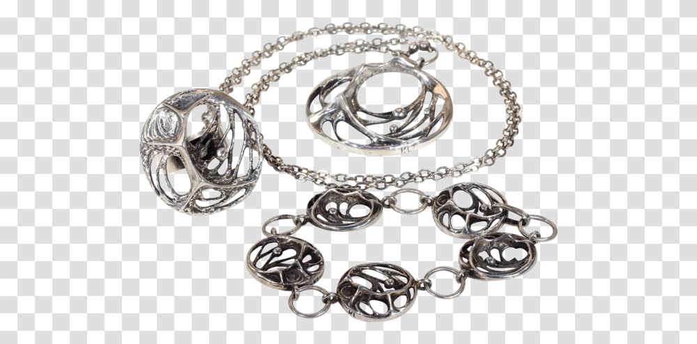 Vintage Sten Amp Karl Laine Spider Web Bracelet Necklace Chain, Accessories, Accessory, Jewelry, Diamond Transparent Png