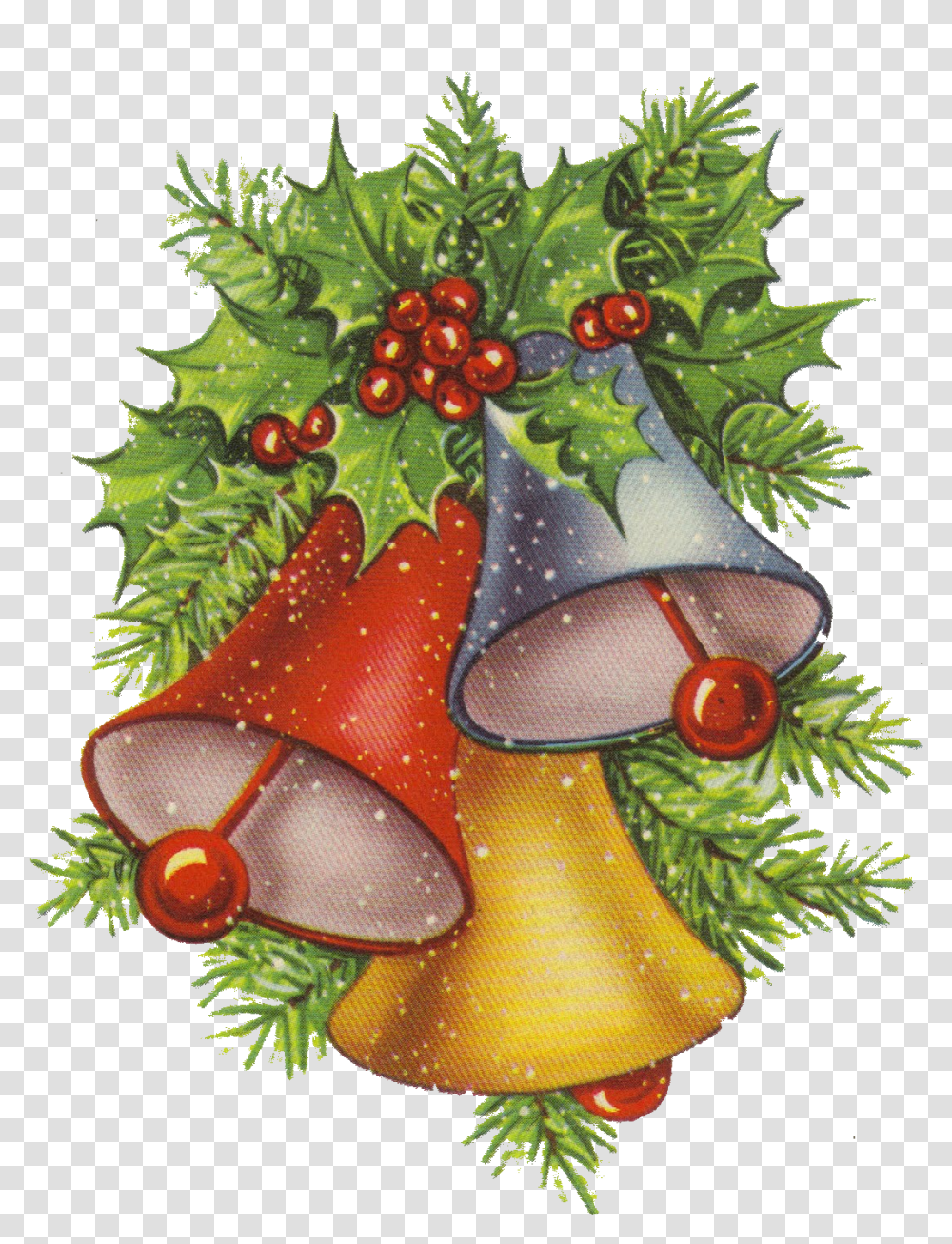 Vintage Stock Graphics Christmas Bell Images Clip Art, Plant, Tree, Sea Anemone, Invertebrate Transparent Png
