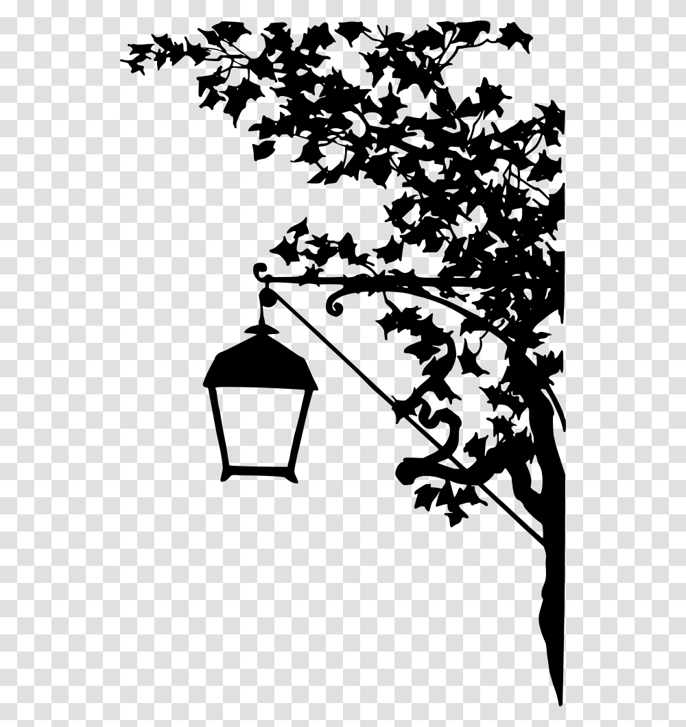Vintage Street Lamp Silhouette, Gray, World Of Warcraft Transparent Png