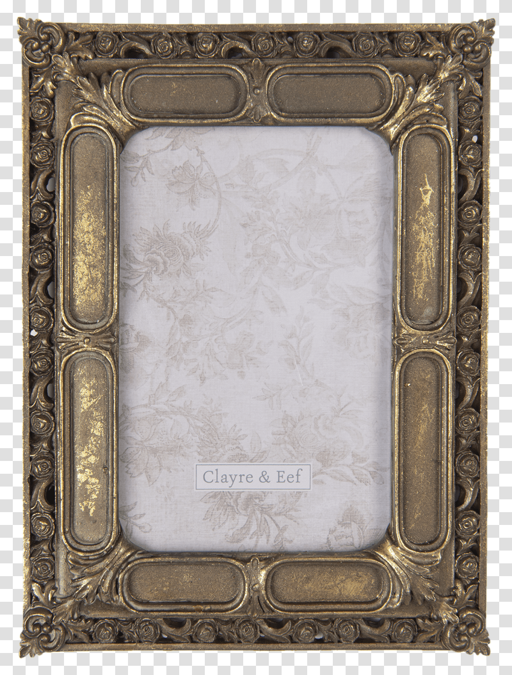 Vintage Style Antique Gold Photo Picture Frame Transparent Png