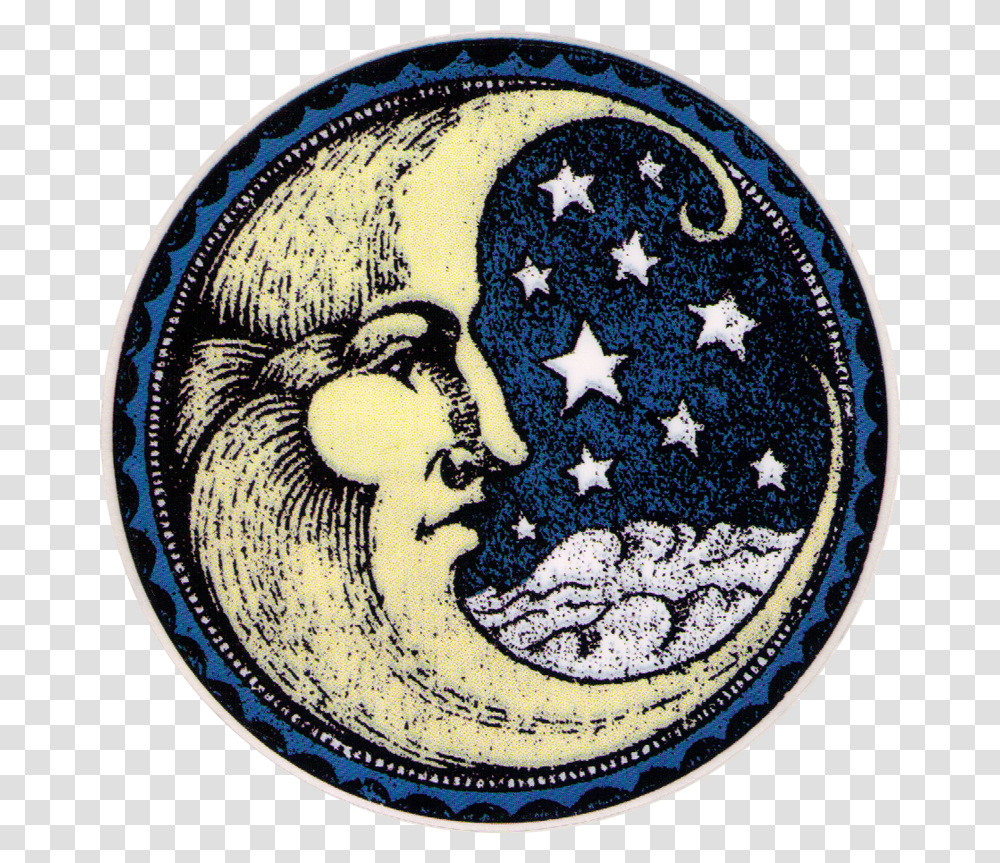 Vintage Sun And Moon, Rug, Logo, Trademark Transparent Png