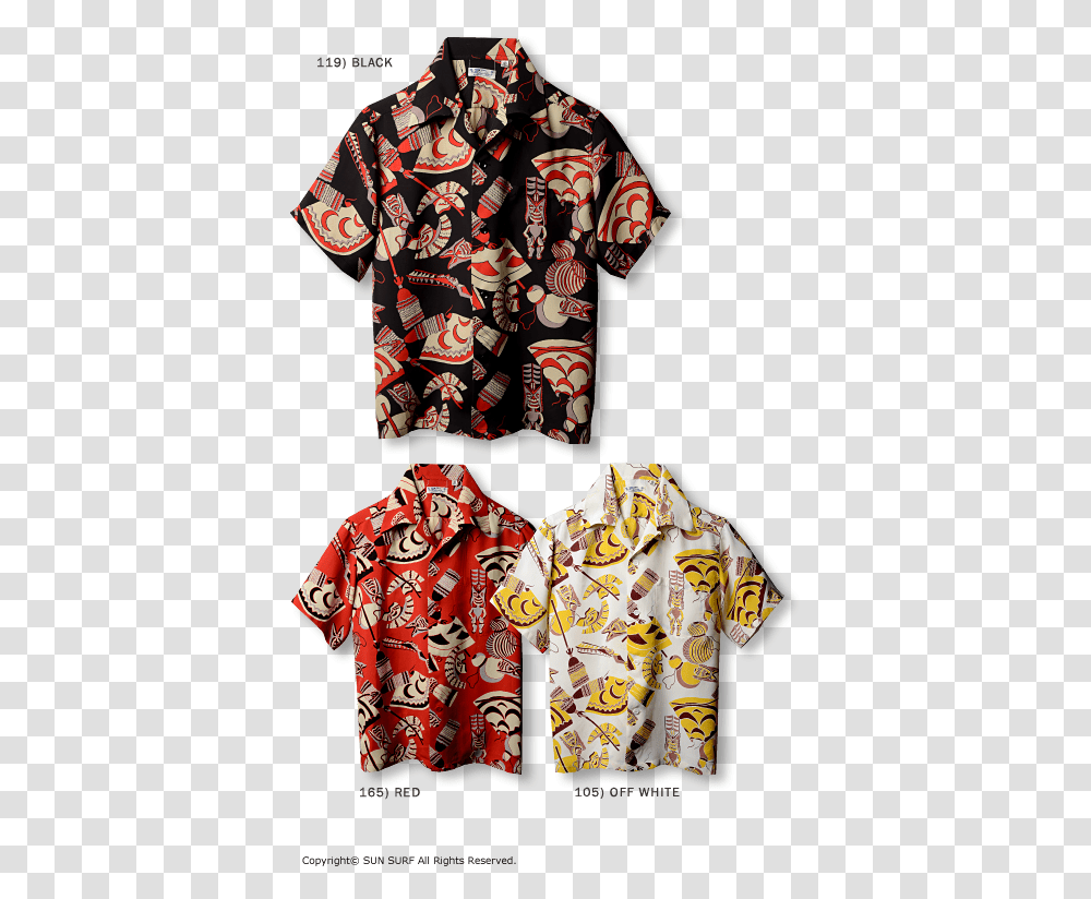 Vintage Sun Surf Hawaiian Shirt, Apparel, Robe, Fashion Transparent Png