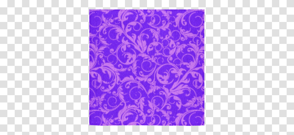 Vintage Swirls Amethyst Ultraviolet Purple Square Towel Motif, Rug, Pattern, Paper, Tissue Transparent Png