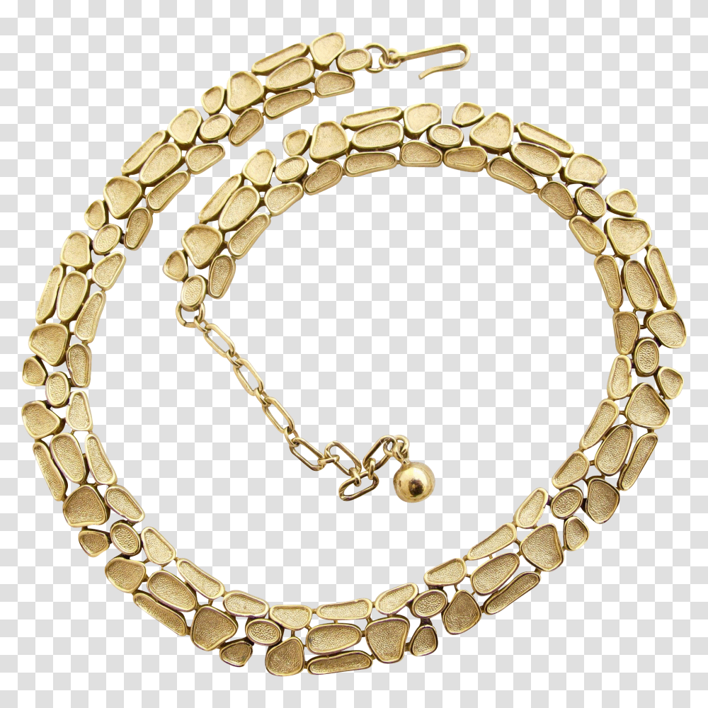 Vintage Trifari Textured Gold Tone Mosaic Choker Necklace, Bracelet, Jewelry, Accessories, Accessory Transparent Png
