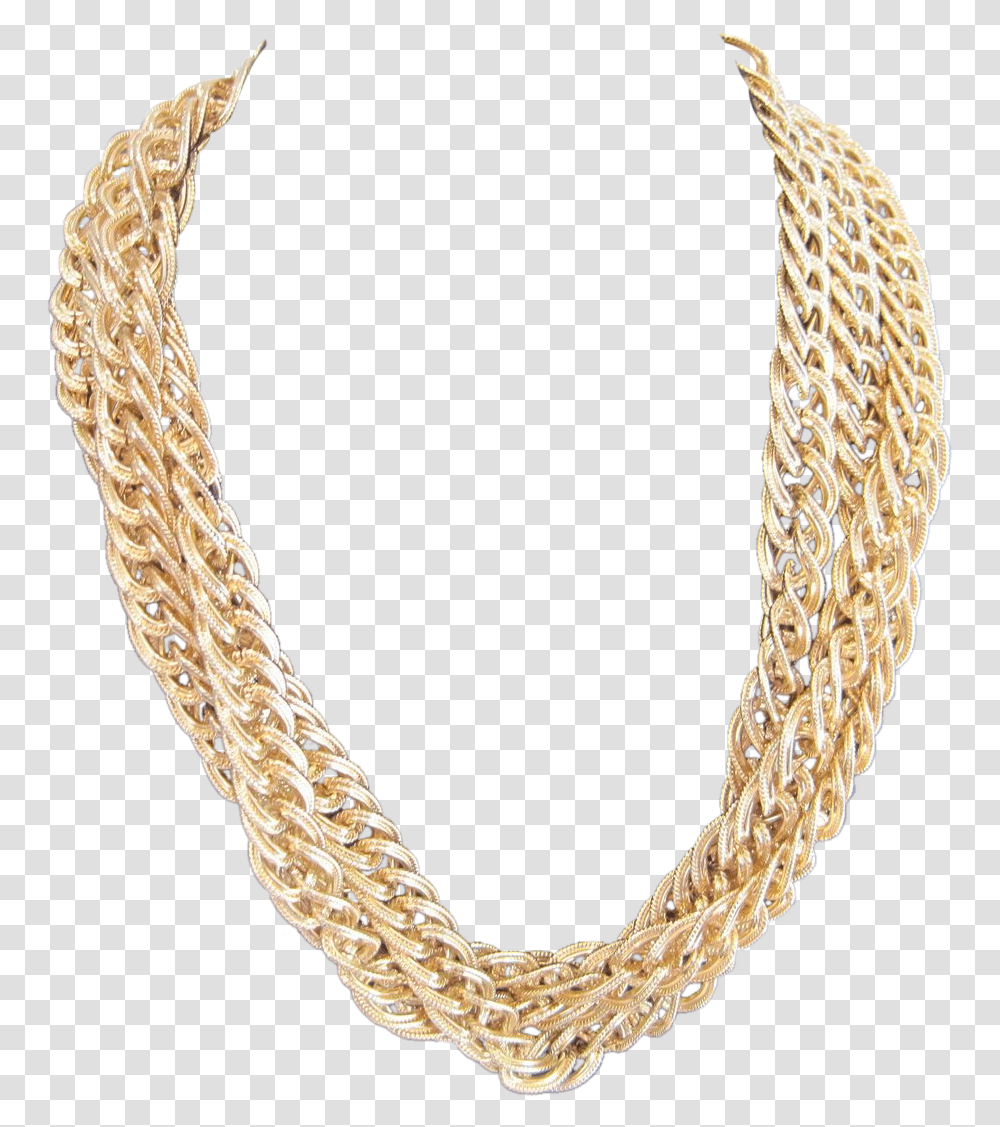 Vintage Triple Strand Gold, Necklace, Jewelry, Accessories, Accessory Transparent Png