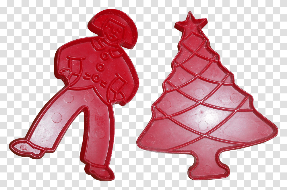 Vintage Tupperware Cookie Cutters Christmas Tree Amp Christmas Tree, Ornament, Plant Transparent Png