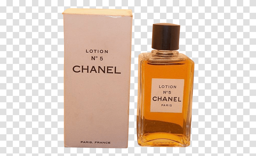 Vintage Unused Chanel No 5 Lotion Cologne Bottle In Box Chanel No 5 Lotion Vintage, Book, Cosmetics, Perfume, Aftershave Transparent Png