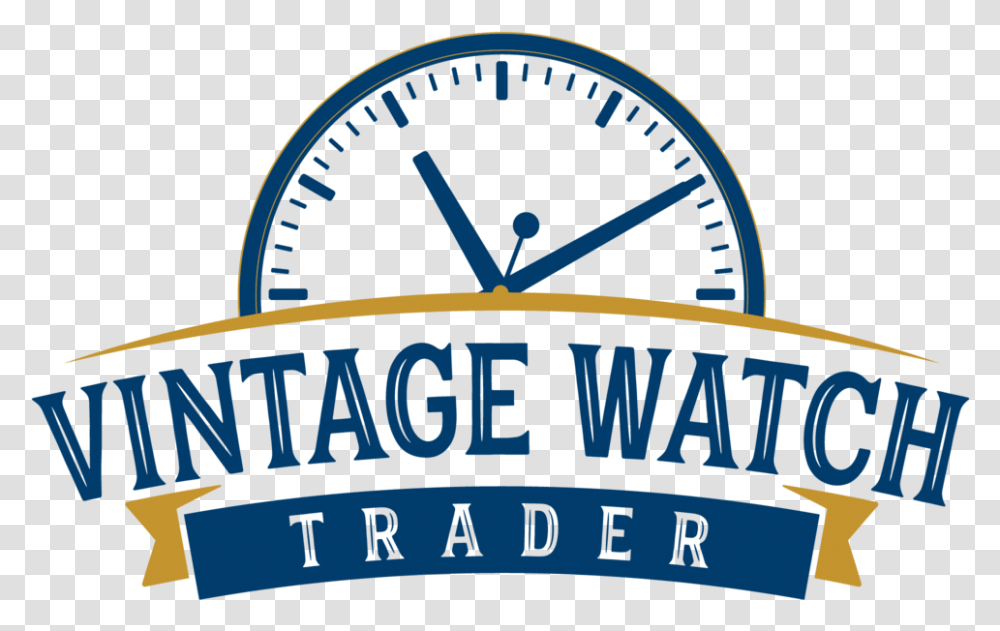Vintage Watch Trader Wall Clock, Logo, Symbol, Trademark, Text Transparent Png