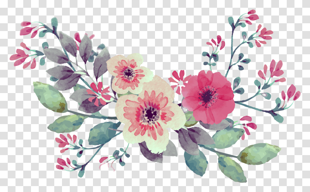 Vintage Watercolor Watercolour Flowers Watercolor Flower Vintage, Plant, Graphics, Art, Floral Design Transparent Png