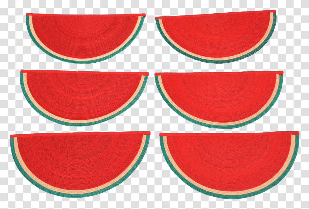 Vintage Watermelon Slice Placemats Circle Transparent Png