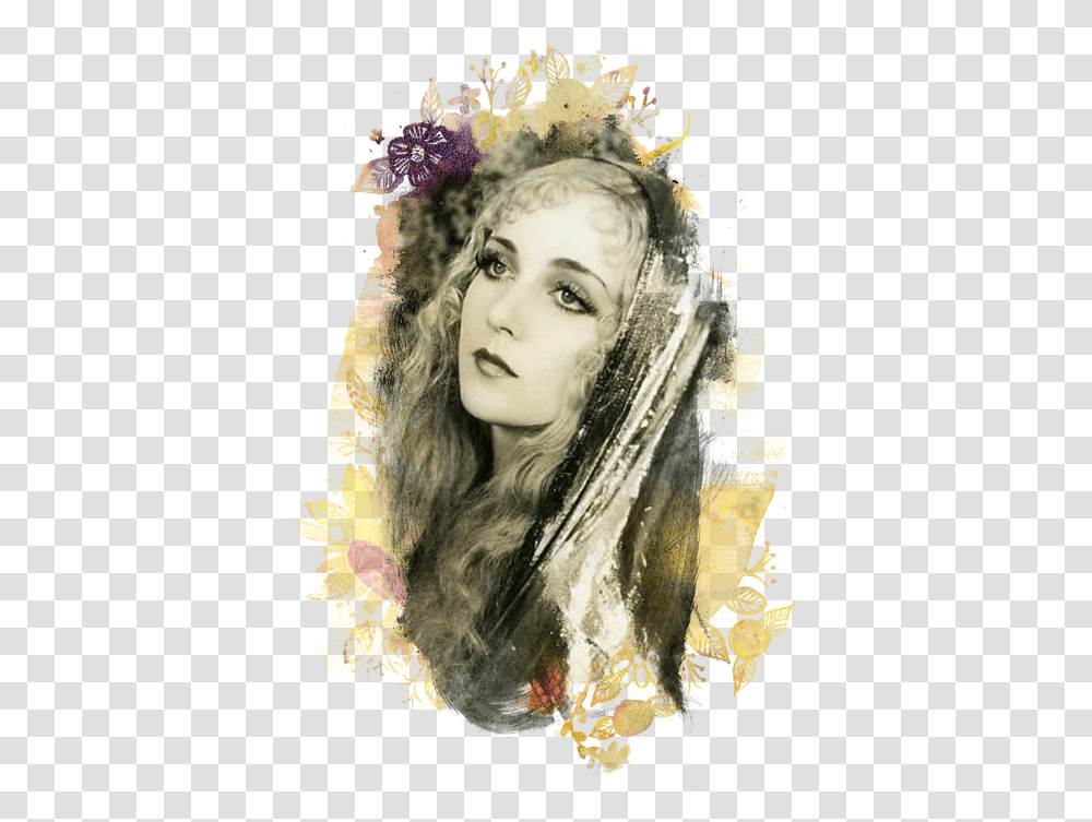 Vintage Woman Watercolor Collage Art Classic Hollywood Actress Vintage, Advertisement, Poster, Face, Person Transparent Png