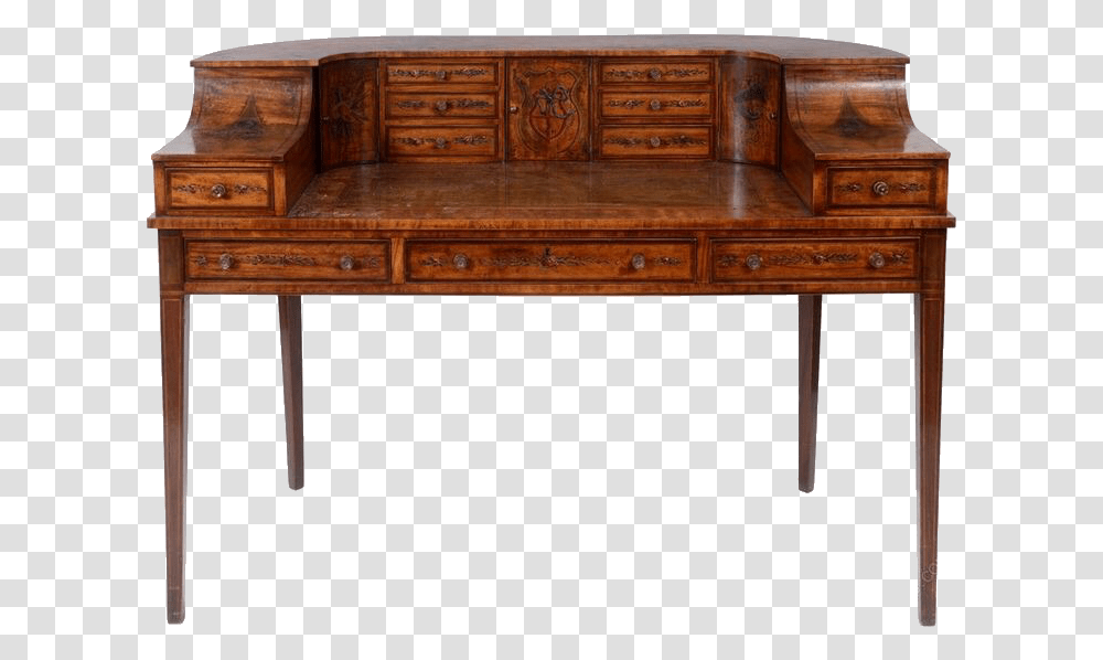 Vintageaesthetic Desk Furniture Polyvore Freetoedit Writing Desk, Sideboard, Table, Coffee Table Transparent Png