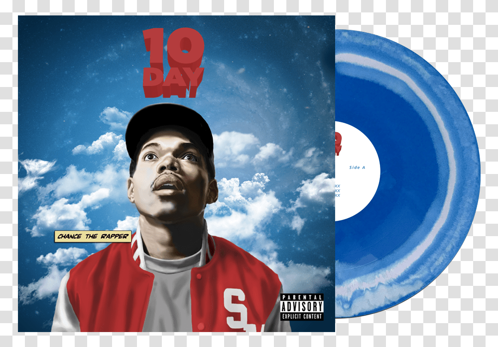 Vinyl 10 Day Chance The Rapper, Person, Advertisement, Poster Transparent Png