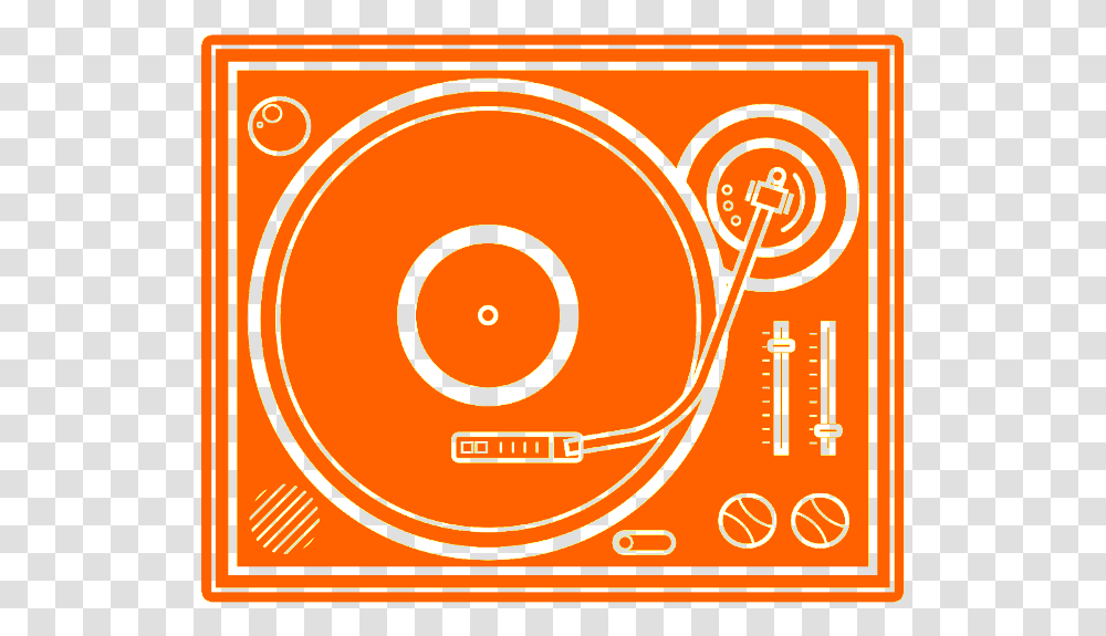 Vinyl Record Graphic Orange, Label, Electronics, Disk Transparent Png