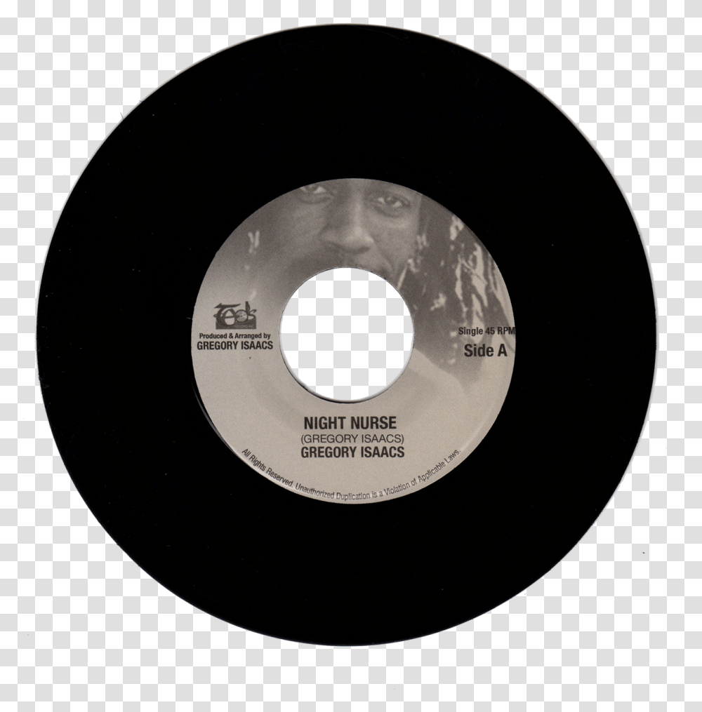 Vinyl Record Gregory Isaacs Night Nurse, Disk, Dvd, Number, Symbol Transparent Png